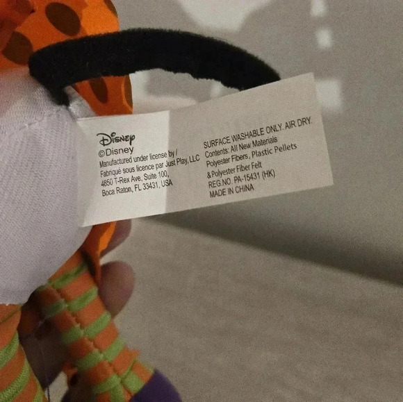 Minnie Mouse Plush 10 inch Disney Halloween Bow Orange Polka Dot Stuffed Toy - Picture 4 of 5